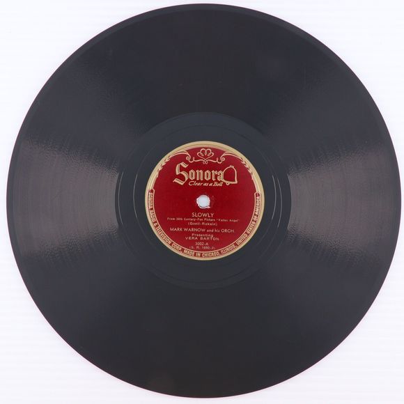 Mark Warnow Vera Barton, Slowly, Take All 1945 78 rpm Shellac Record Sonora 3002 - Picture 2 of 16